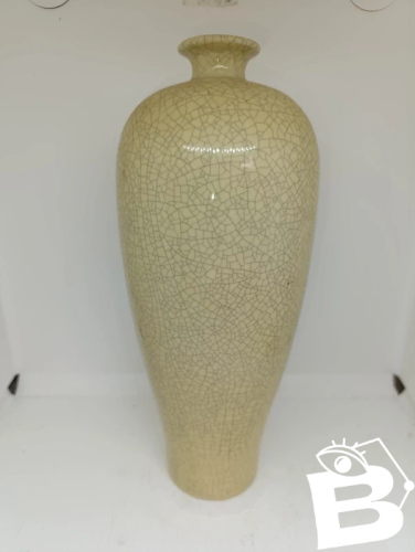 tres beau vase asiatique craquelé porcelaine en bon etat