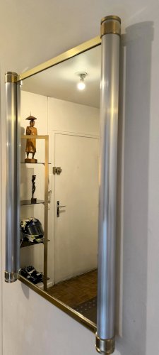 ✨? Très bel authentique miroir 1970’s signé Pierre Vandel Paris ?✨