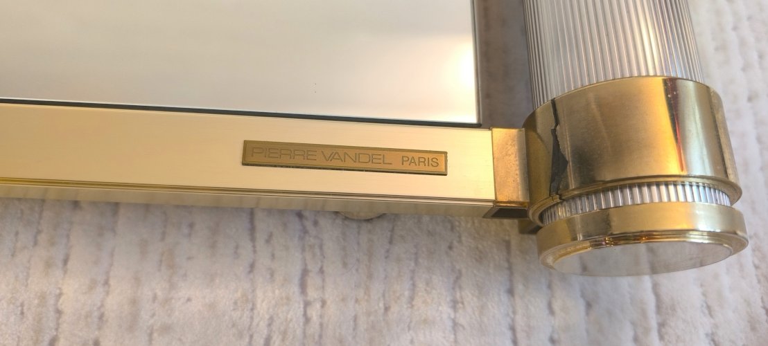 ✨? Très bel authentique miroir 1970’s signé Pierre Vandel Paris ?✨