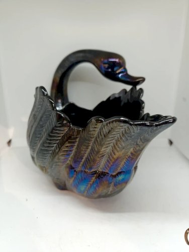 tres belle sculpture vide poche doie en ceramique irisé annee 60-70 en bon etat