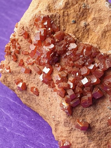 Très belle Vanadinite du Maroc avec cristaux bien formés longueur 5 cm