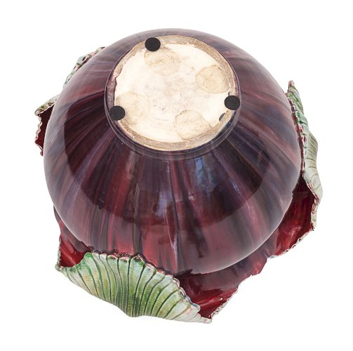 Très grand Cache-pot majolique Art Nouveau