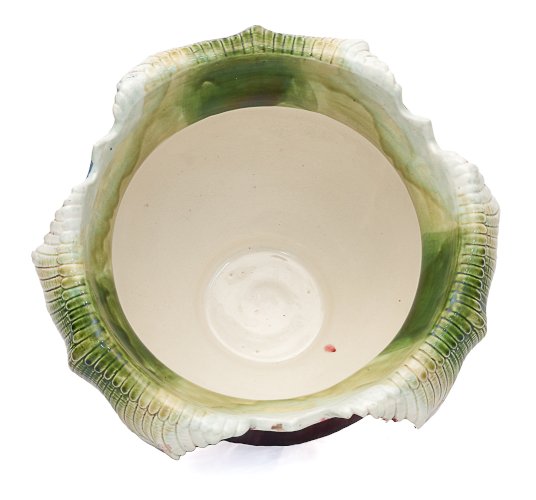 Très grand Cache-pot majolique Art Nouveau