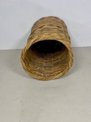 Très grand panier vintage en rotin – Décoration rétro