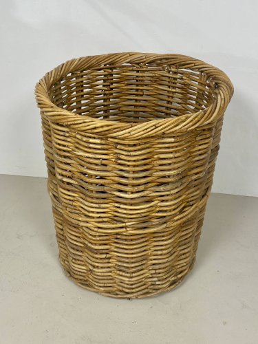 Très grand panier vintage en rotin – Décoration rétro