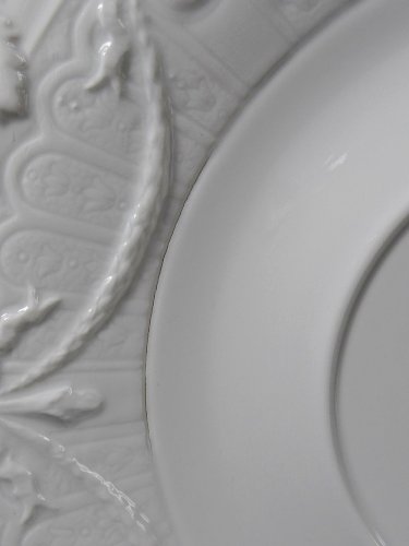 Très grand plat coupe centre de table Lafarge & Co porcelaine Limoges vintage