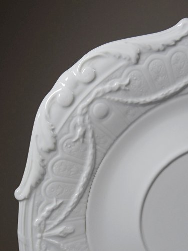 Très grand plat coupe centre de table Lafarge & Co porcelaine Limoges vintage