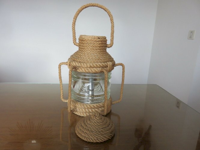TRES GRANDE LAMPE  LANTERNE  AUDOUX MINET ANNEES 50 60