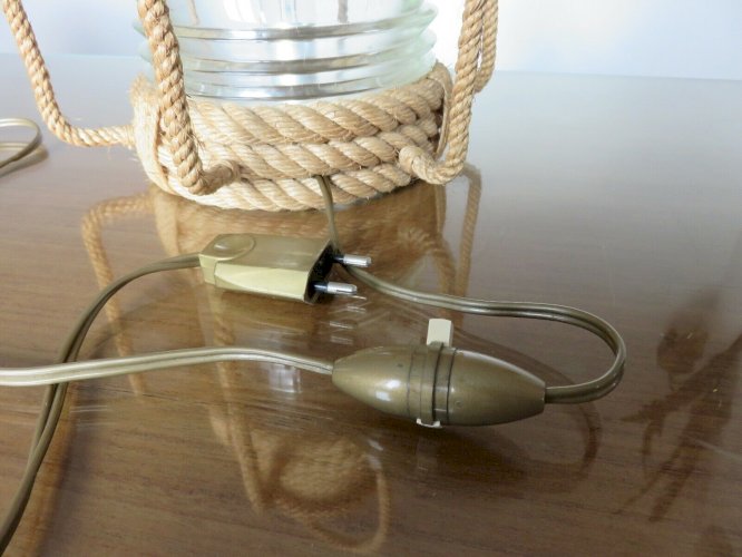 TRES GRANDE LAMPE  LANTERNE  AUDOUX MINET ANNEES 50 60