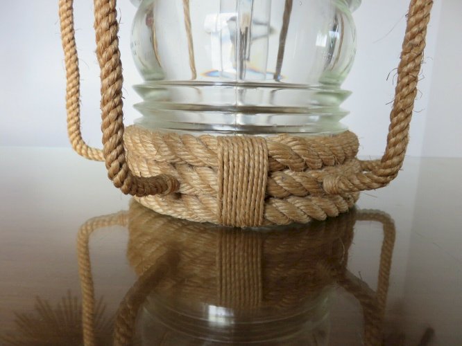TRES GRANDE LAMPE  LANTERNE  AUDOUX MINET ANNEES 50 60