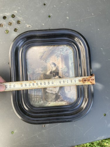 Très joli cadre Napoléon III avec Portrait  XIXème