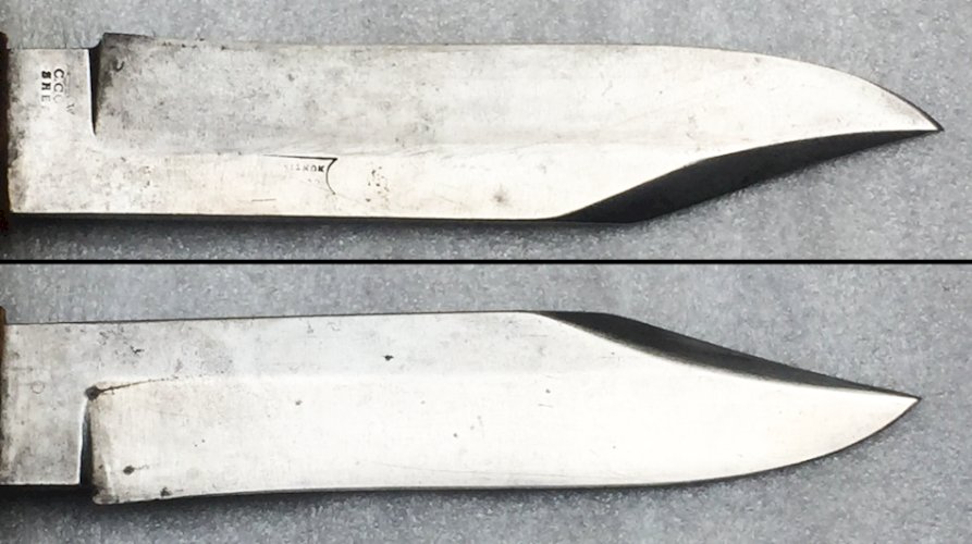 TRES RARE 1819-1859 COUTEAU SHEFFIELD USA RARE POIGNARD AMÉRICAIN XIX ORIGINAL