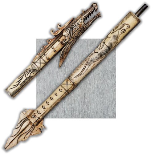 TRES RARE & BEAU SARBACANE / LANCE ANCIEN EMPIRE CHINOIS ASIE OU INDONÉSIE XIX ORIGINAL