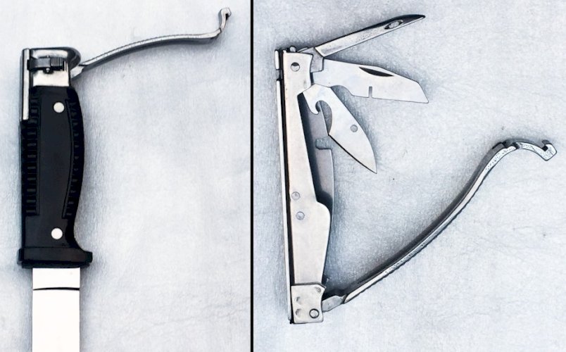 TRES RARE DAGUE / BAIONNETTE SG 42 ALLEMANDE AVEC SON COUTEAU SUISSE XX #54