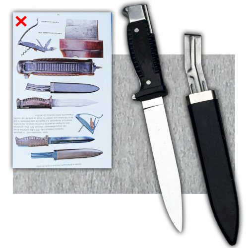 TRES RARE DAGUE / BAIONNETTE SG 42 ALLEMANDE AVEC SON COUTEAU SUISSE XX #54