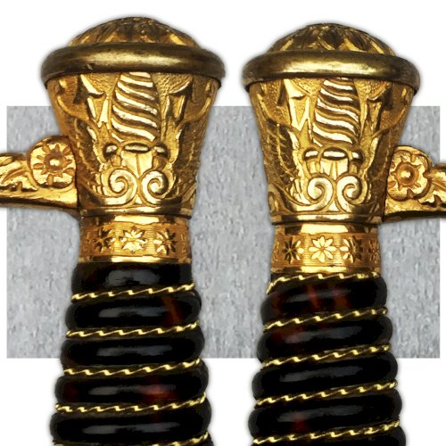 TRES RARE ÉPÉE DE GÉNÉRAL DE BRIGADE FRANCAIS SECOND EMPIRE 2 ÉTOILES XIX ORIGINAL