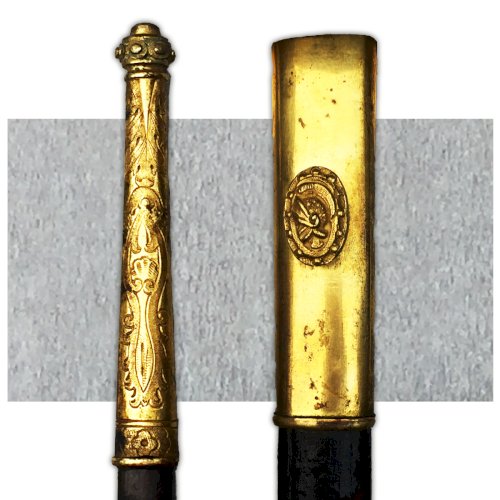 TRES RARE ÉPÉE DE GÉNÉRAL DE BRIGADE FRANCAIS SECOND EMPIRE 2 ÉTOILES XIX ORIGINAL