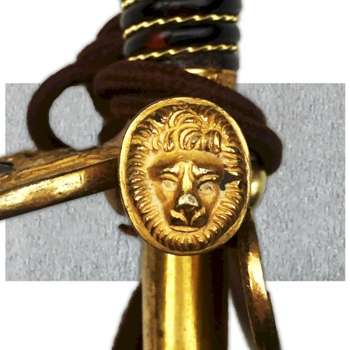 TRES RARE ÉPÉE DE GÉNÉRAL DE BRIGADE FRANCAIS SECOND EMPIRE 2 ÉTOILES XIX ORIGINAL