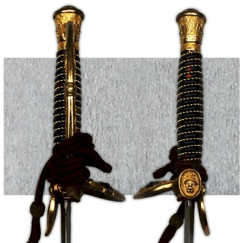 TRES RARE ÉPÉE DE GÉNÉRAL DE BRIGADE FRANCAIS SECOND EMPIRE 2 ÉTOILES XIX ORIGINAL