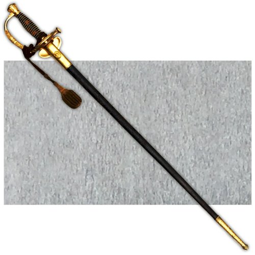 TRES RARE ÉPÉE DE GÉNÉRAL DE BRIGADE FRANCAIS SECOND EMPIRE 2 ÉTOILES XIX ORIGINAL