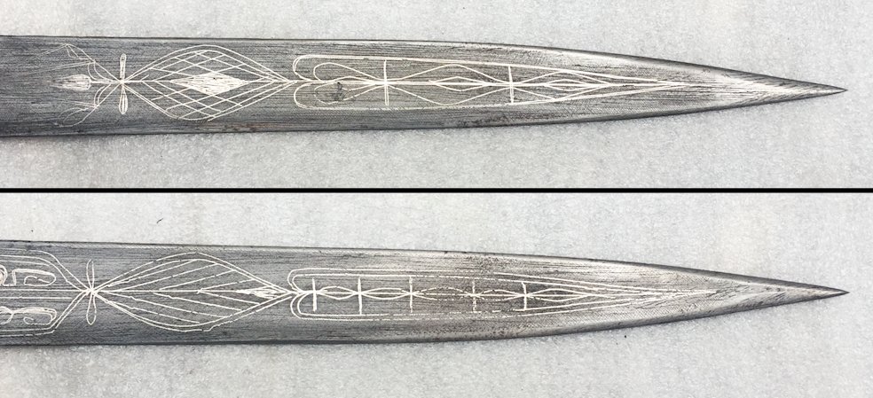 TRES RARE & LUXUEUX POIGNARD '' KANDJAR / KINDJAL / KINJAL '',GRAVÉ ARGENT SILVER / , XIX, ORIGINAL