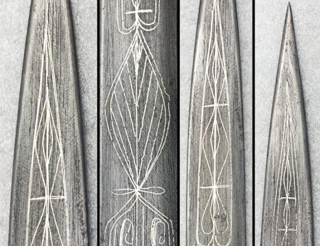 TRES RARE & LUXUEUX POIGNARD '' KANDJAR / KINDJAL / KINJAL '',GRAVÉ ARGENT SILVER / , XIX, ORIGINAL