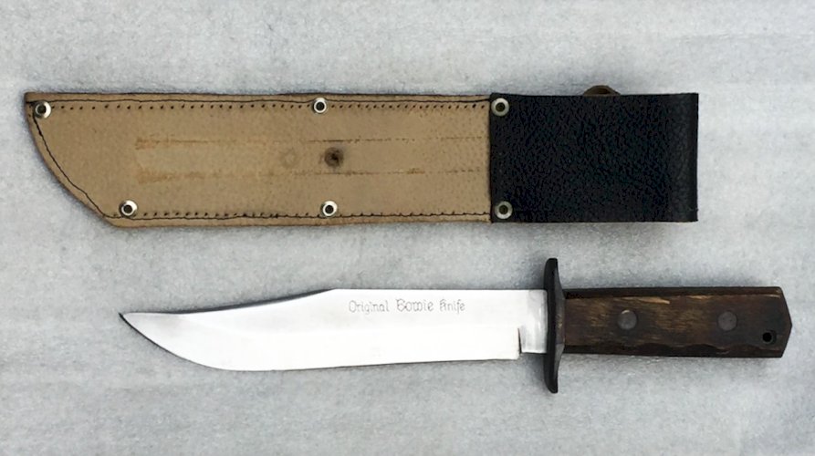TRES RARE MASSIF COUTEAU ORIGINAL BOWIE KNIFE TYPE POIGNARD AMÉRICAIN XX ORIGINAL