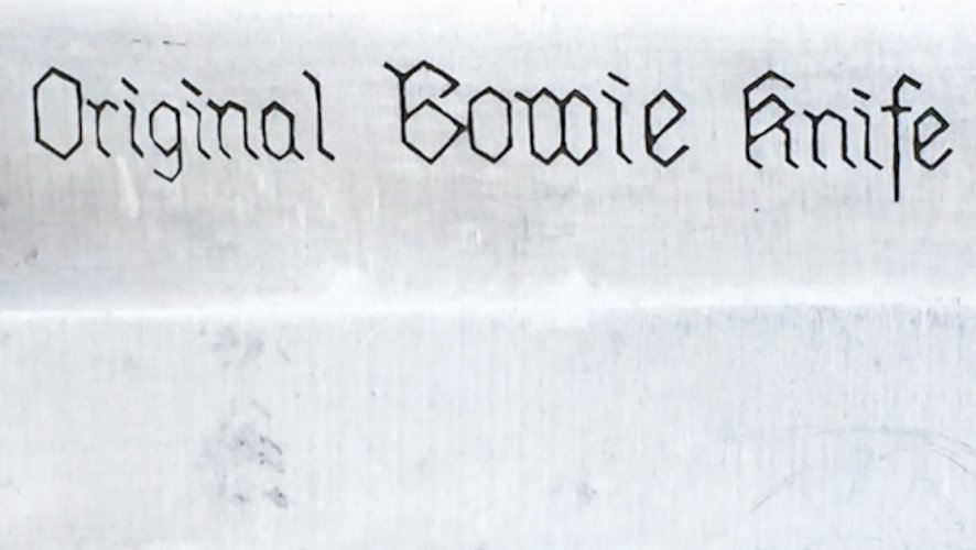 TRES RARE MASSIF COUTEAU ORIGINAL BOWIE KNIFE TYPE POIGNARD AMÉRICAIN XX ORIGINAL