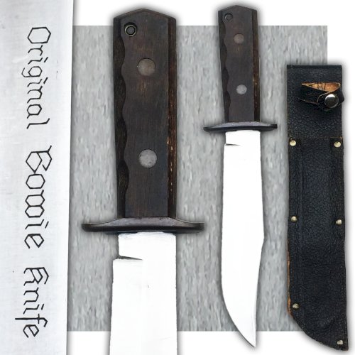 TRES RARE MASSIF COUTEAU ORIGINAL BOWIE KNIFE TYPE POIGNARD AMÉRICAIN XX ORIGINAL