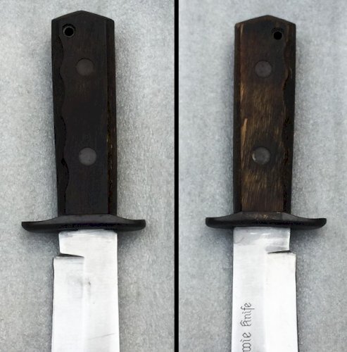 TRES RARE MASSIF COUTEAU ORIGINAL BOWIE KNIFE TYPE POIGNARD AMÉRICAIN XX ORIGINAL