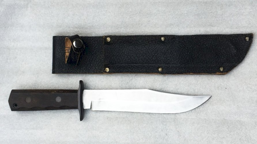 TRES RARE MASSIF COUTEAU ORIGINAL BOWIE KNIFE TYPE POIGNARD AMÉRICAIN XX ORIGINAL