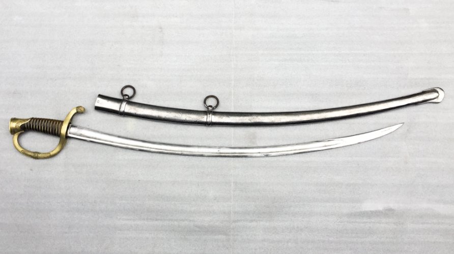 TRES RARE & MASSIF SABRE DE CANONNIER FRANCAIS OFFICIER MANUF DE KLINGENTHAL ORIGINAL