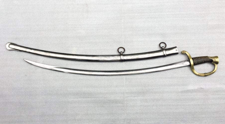 TRES RARE & MASSIF SABRE DE CANONNIER FRANCAIS OFFICIER MANUF DE KLINGENTHAL ORIGINAL