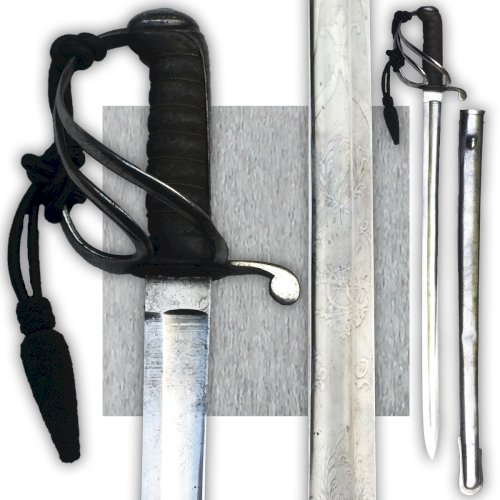 TRES RARE : SABRE ANGLAIS COURT DARTILLERIE M1821 ROYAM 1850-70 REINE VICTORIA XIX ORIGINAL