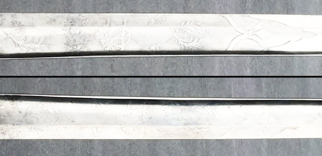 TRES RARE : SABRE ANGLAIS COURT D'ARTILLERIE M1821 ROYAM 1850-70 REINE VICTORIA XIX ORIGINAL