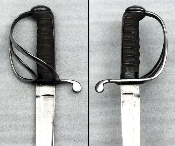 TRES RARE : SABRE ANGLAIS COURT D'ARTILLERIE M1821 ROYAM 1850-70 REINE VICTORIA XIX ORIGINAL