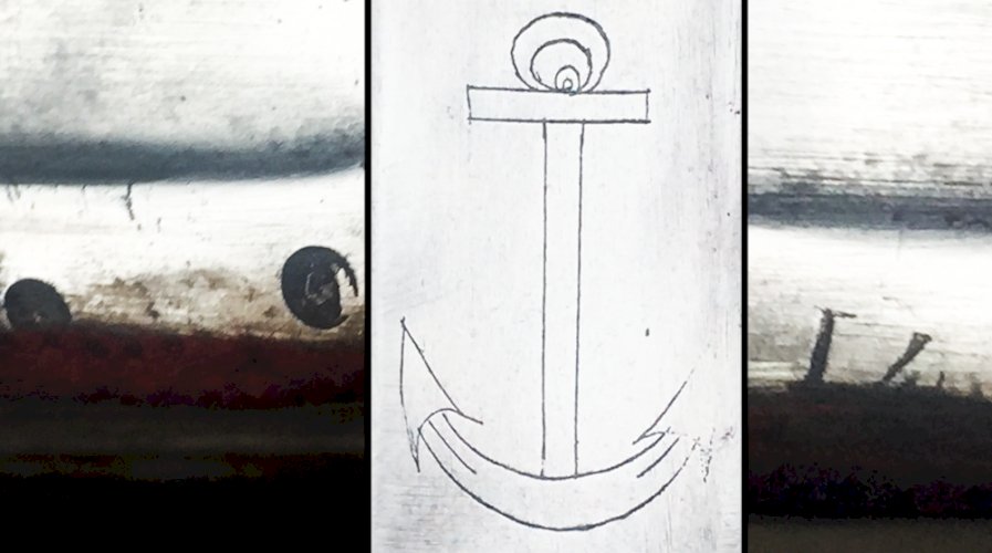 TRES RARE SABRE MARINE FRANCAISE CUILLERE A POT ABORDAGE MANU ROYALE 1842 XIX ORIGINAL