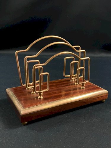 Trieur à courrier en acajou et laiton époque 1930 - 1950