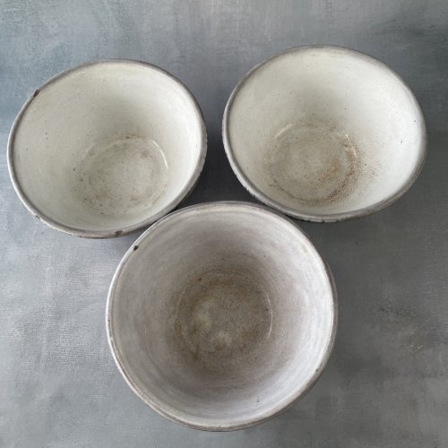 Trio de bol en céramique signé JR YP ?  à identifier , DLG Jacques Pouchain