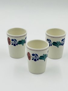 Trio de gobelets Boerenbont - Boch Frères Belgium