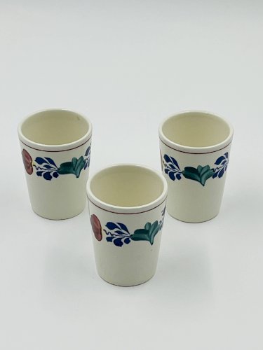 Trio de gobelets Boerenbont - Boch Frères Belgium