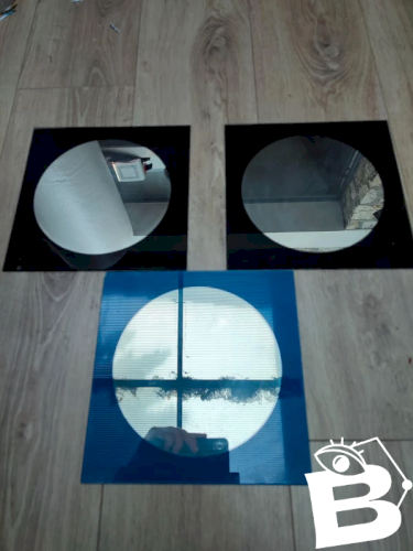 trio de miroir vintage année 70 de style italien en bon etat