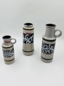 Trio de vases vintage Amsterdam par Scheurich - West Germany
