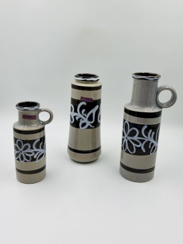 Trio de vases vintage Amsterdam par Scheurich - West Germany
