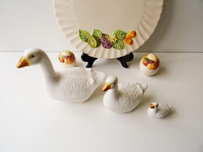 Trio Terrines d'Oie Blanche signé Michel Caugant