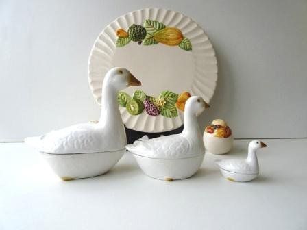 Trio Terrines d'Oie Blanche signé Michel Caugant