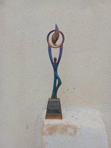 Trophée ancien de tennis signé Bernard Butsch