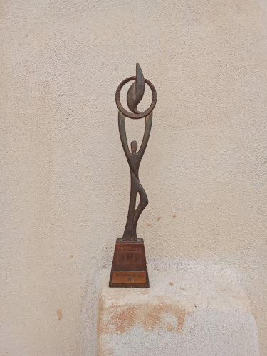 Trophée ancien de tournoi de tennis 