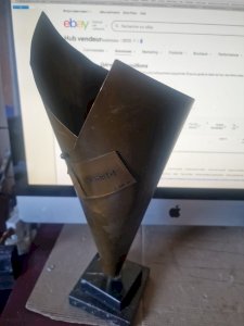 BRASS TROPHY PASTIS 51 - H 40 CM