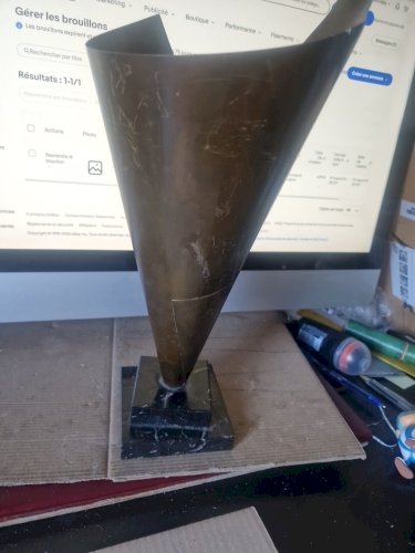 TROPHÉE EN LAITON  PASTIS 51 - H 40 CM